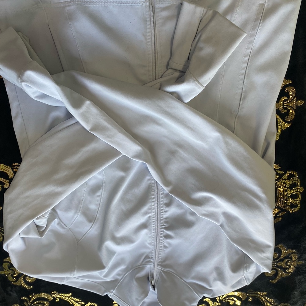 White workout jacket